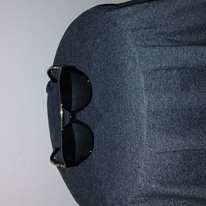 Versace all black and gold sunglasses